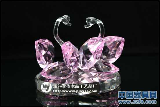 水晶天鵝 水晶結(jié)婚禮品 水晶圣誕禮品