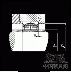 圓柱滾子軸承 F-800485.ZL-K-C5, 特殊軸承，浮動(dòng)軸承，雙列，錐孔，錐度1:12，可分離，帶保持架